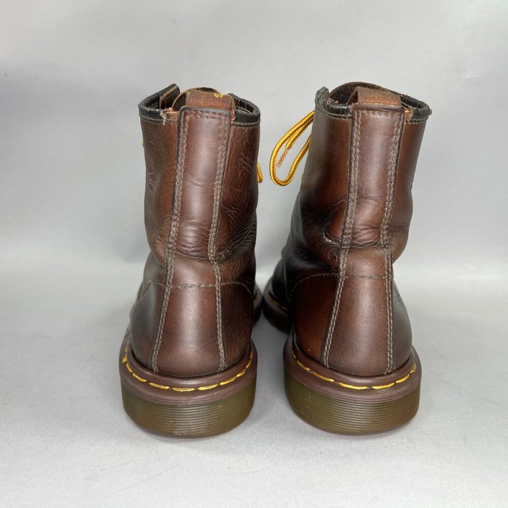 Dr. Martens 1460 Ben Boots Men's Size 10 Brown Leather Made In England Lace Vtg - Picture 7 of 16